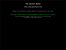 Tablet Screenshot of glitchwrks.com